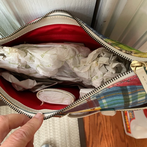 Dooney and Bourke Madras Picnic Plaid purse - Picture 3 of 9